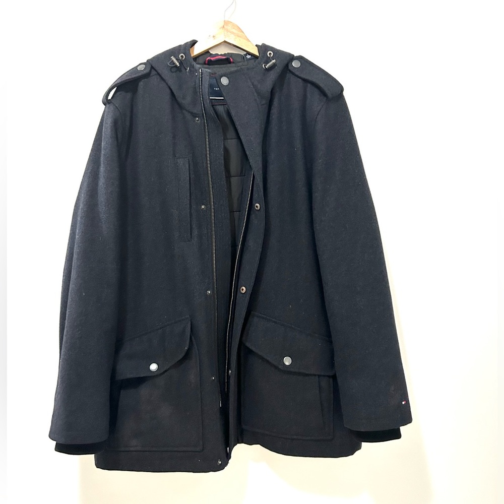 Tommy Hilfiger, Men, Wool Jacket, Charcoal, Large